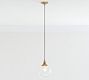 Schoolhouse Glass Cord Pendant (8&quot;-11&quot;)