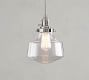 Schoolhouse Glass Cord Pendant (8&quot;-11&quot;)