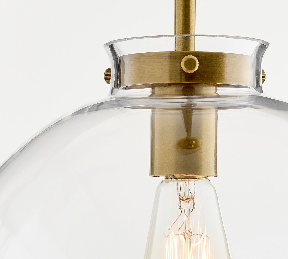 Anderson Glass Globe Pendant 12" - Elegant Lighting