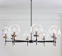 Camryn Glass Globe Round Chandelier (36&quot;-48&quot;)