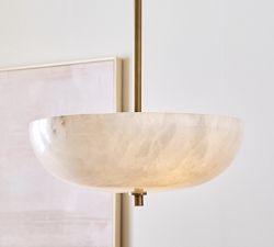 Windham Alabaster Bowl Pendant (14&quot;)