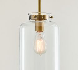 Anderson Glass Cylinder Pendant (7&quot;)