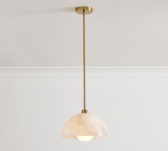 Windham Alabaster Dome Pendant (6"-12")