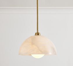 Windham Alabaster Dome Pendant (12&quot;)