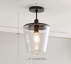 Anya Glass Flush Mount (9&quot;)