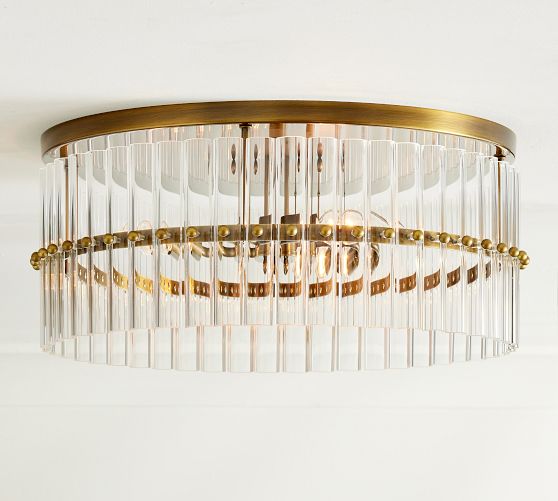 Mallory Crystal Flush Mount (18")