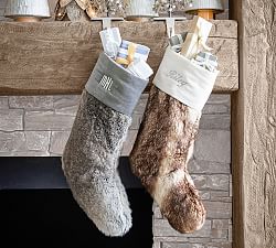 Faux Fur Ombre Stockings