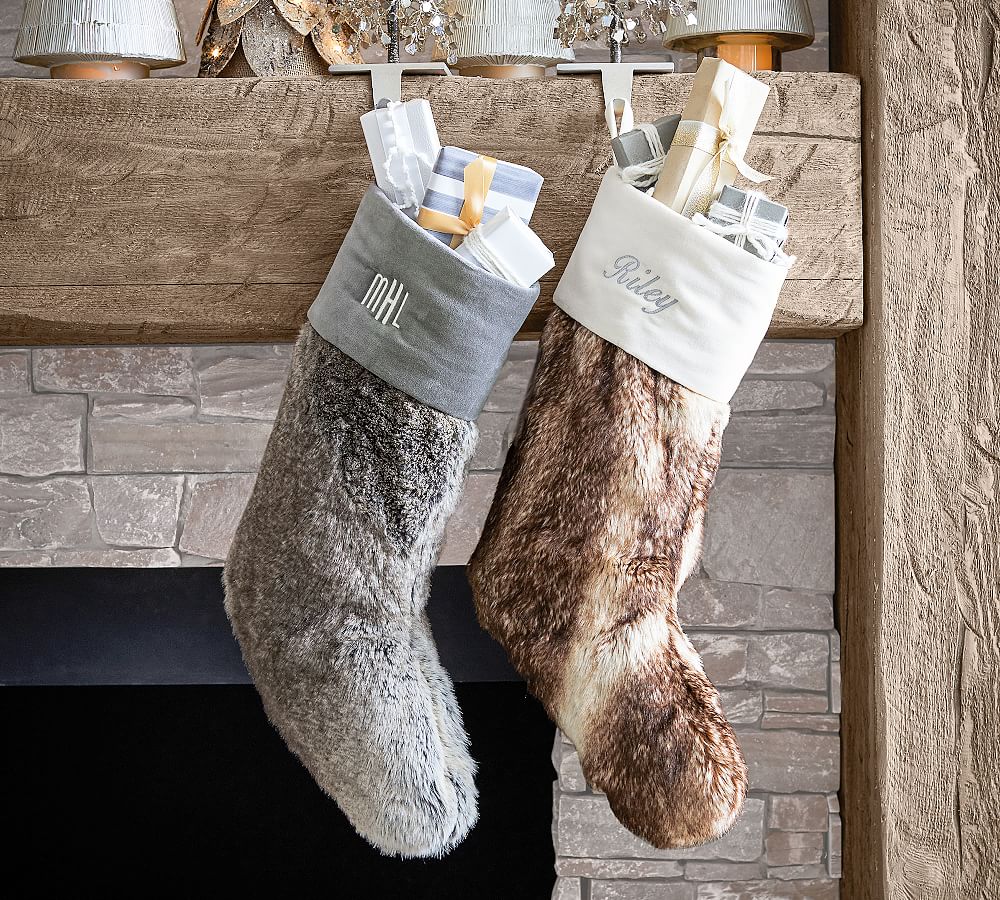 Faux Fur Ombre Stockings