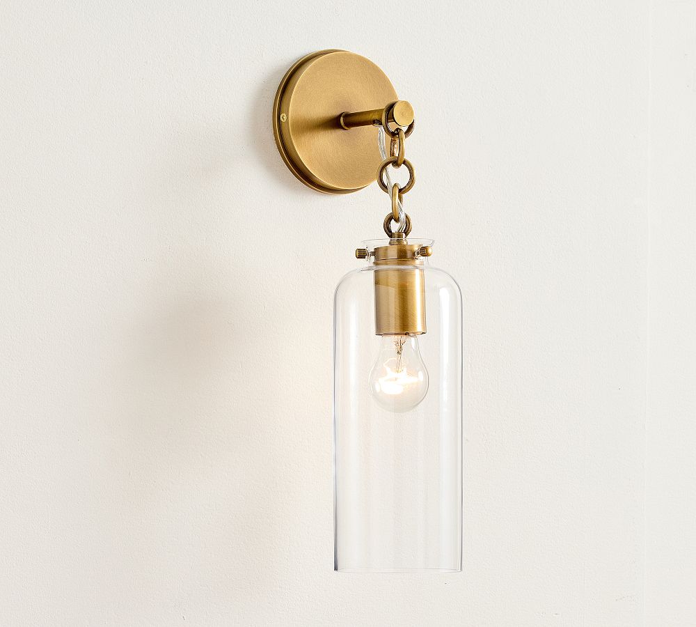 Anderson Glass Cylinder Sconce (16&quot;)