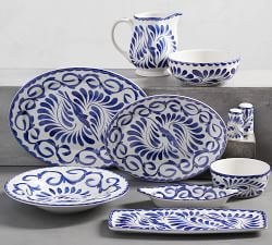 Puebla Porcelain Salt &amp; Pepper Shakers
