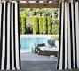 Sunbrella&#0174; Awning Striped Grommet Outdoor Curtain