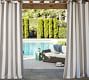 Sunbrella&#0174; Awning Striped Outdoor Grommet Curtain
