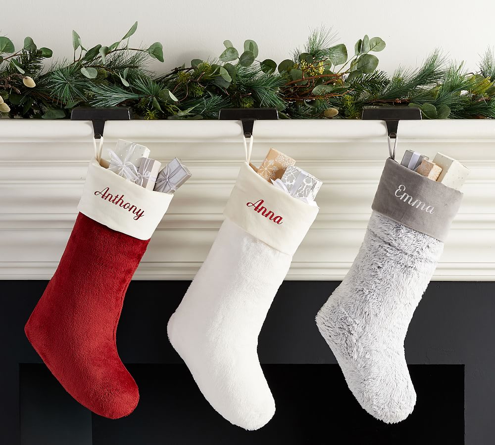 Plush Faux Fur Stockings