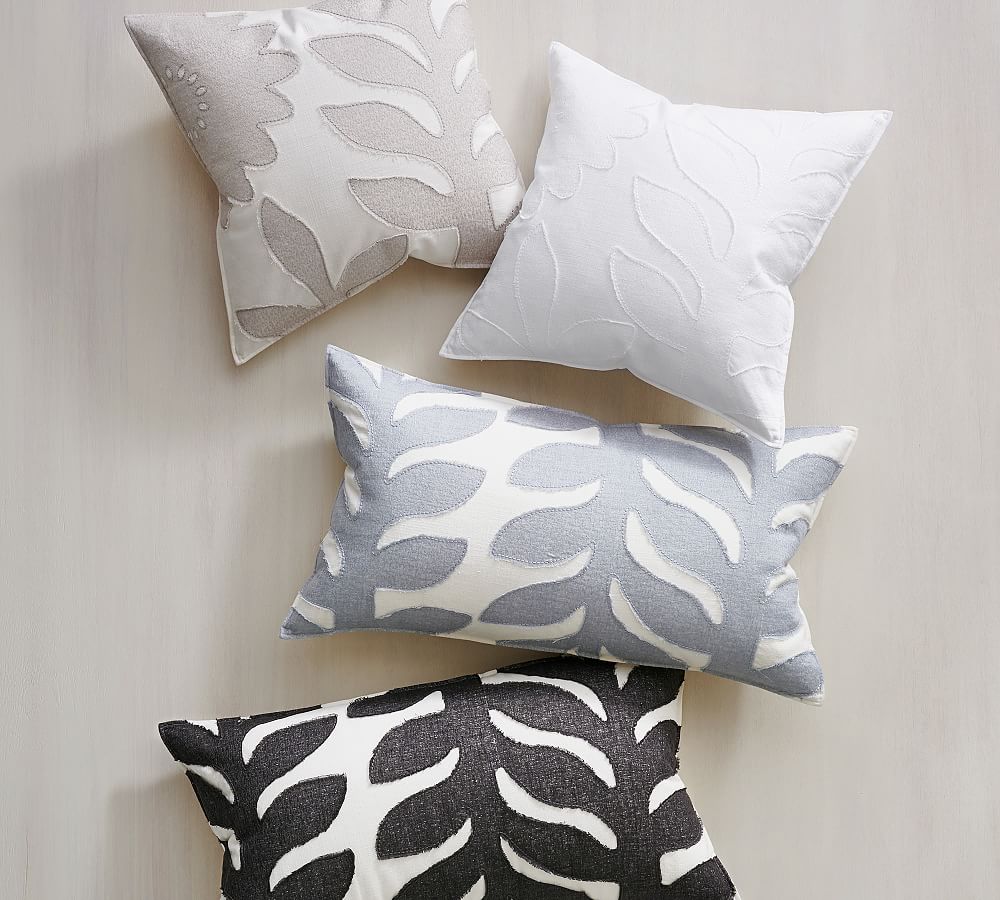 Lilo Embroidered Lumbar Pillow Cover