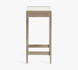 Indio Eucalyptus &amp; Mesh Outdoor Stools, Set of 2