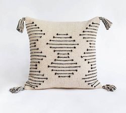 Kamini Handwoven Tassel Pillow Cover