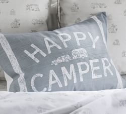Airstream Happy Camper Lumbar Pillow Cover