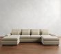 Big Sur Roll Arm Deep Seat Double Chaise Sectional (145&quot;&ndash;200&quot;)