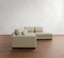 Big Sur Square Arm Deep Seat 3-Piece Bumper Sectional (120&quot;)