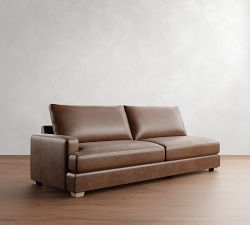 Build Your Own Canyon Square Arm Leather Sectional