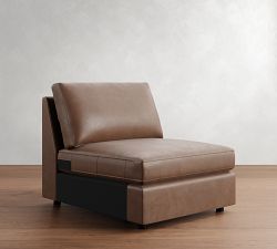 Build Your Own Pacifica Slim Arm Leather Sectional