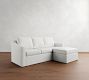 Cameron Slope Arm Slipcovered Chaise Sectional (96&quot;)
