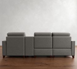 Cameron Square Arm Power Reclining Chaise Sectional - Storage Available (84&quot;&ndash;113&quot;)