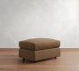 Carmel Slim Arm Leather Sectional Ottoman