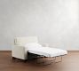 PB Comfort Square Arm Single Sleeper Sofa with Memory Foam Mattress (56&quot;)