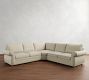 Pearce Roll Arm 3-Piece L-Shaped Wedge Sectional (122&quot;&ndash;130&quot;)