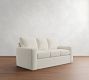 Pearce Square Arm Slipcovered Sleeper Sofa with Memory Foam Mattress (83&quot;)