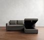 Shasta Square Arm Trundle Chaise Sleeper Sectional - Storage Available (101&quot;)