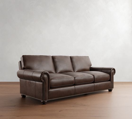 Webster Leather Sofa (74"-95")