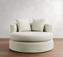 Balboa Slipcovered Swivel Chair