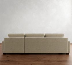 Big Sur Square Arm Chaise Sectional (114&quot;&ndash;156&quot;)