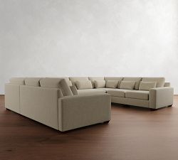 Big Sur Square Arm Deep Seat U-Shaped Sectional (158&quot;&ndash;190&quot;)