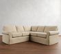 Buchanan Roll Arm Slipcovered 3-Piece L-Shaped Sectional (95&quot;)