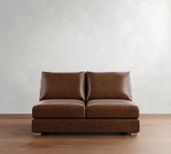 Build Your Own Canyon Square Arm Leather Sectional