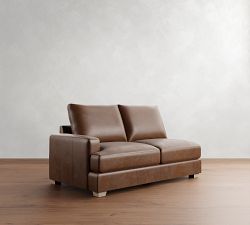Build Your Own Canyon Square Arm Leather Sectional