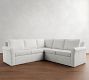 Cameron Roll Arm Slipcovered 3-Piece L-Shaped Sectional (102&quot;)