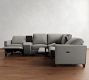 Cameron Square Arm Reversible Power Reclining Sectional - Storage Available (109&quot;&ndash;123&quot;)
