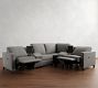 Cameron Square Arm Reversible Power Reclining Sectional - Storage Available (109&quot;&ndash;123&quot;)