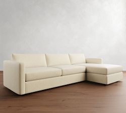 Carmel Slim Arm Chaise Sectional (107&quot;&ndash;129&quot;)
