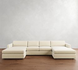 Carmel Slim Arm Double Chaise Sectional (139&quot;&ndash;171&quot;)