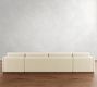 Carmel Slim Arm Wood Base Double Chaise Sectional (139&quot;&ndash;171&quot;)