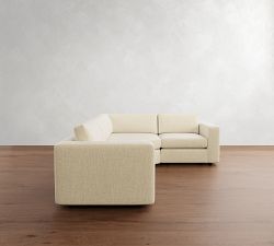 Carmel Wide Arm 3-Piece Wedge Sectional (120&quot;&ndash;129&quot;)