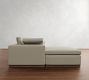 Dream Wood Base Modular Chaise Sectional - Storage Available (129&quot;&ndash;172&quot;)