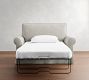 PB Comfort Roll Arm Slipcovered Single Sleeper Sofa with Memory Foam Mattress (64&quot;)
