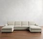 Turner Square Arm Double Chaise Sectional (134&quot;&ndash;155&quot;)