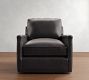 Tyler Square Arm Leather Swivel Chair